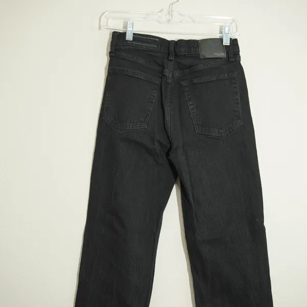 Rag & Bone Size 26 Maya High Rise Straight Leg Black Denim Jeans Fall Casual - Image 7