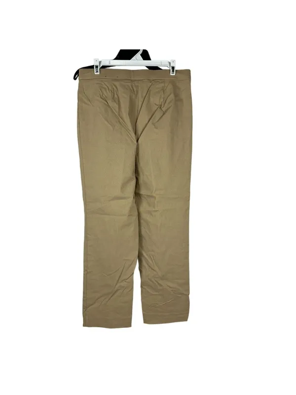 JM Collection Womens Short Khaki Pants M Rayon Blend Stretch Straight Casual - Image 2