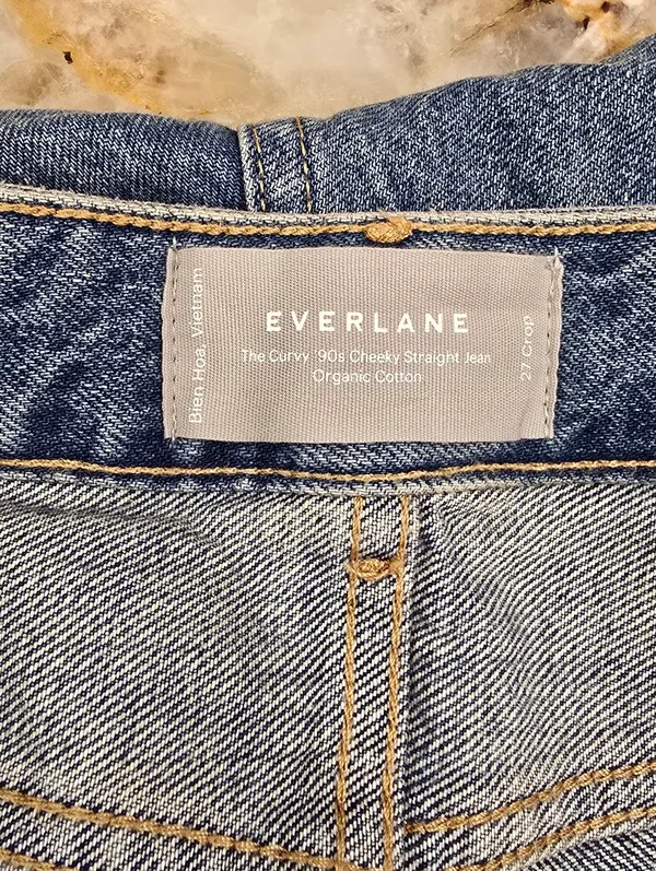 Everlane The Curvy '90s Cheeky Straight Jean Organic Cotton 27 Crop - Image 10