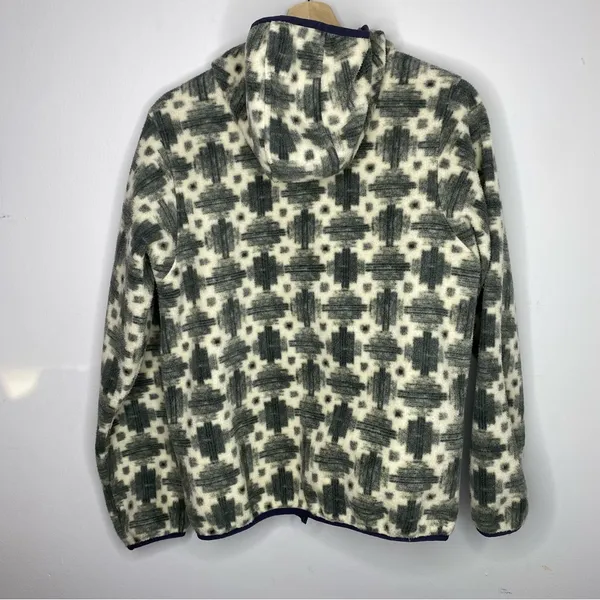 Patagonia Synchilla Fleece Jacket Women Medium Southwestern Aztec Print Full Zip - Image 4