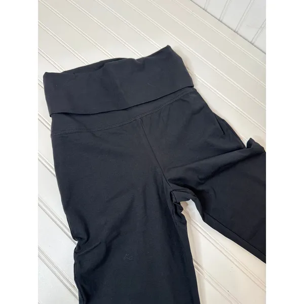 NWT Aerie Offline Flared Black OG Fold-over Leggings High Waisted Sports Sz S - Image 4