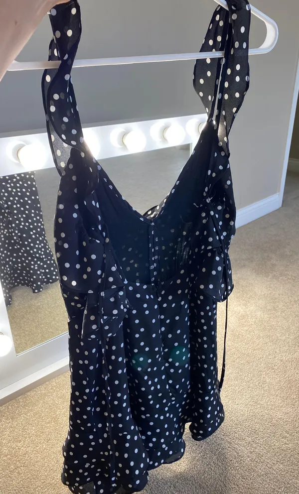 Princess Polly Black And White Polka Dot Mini Dress - Image 3