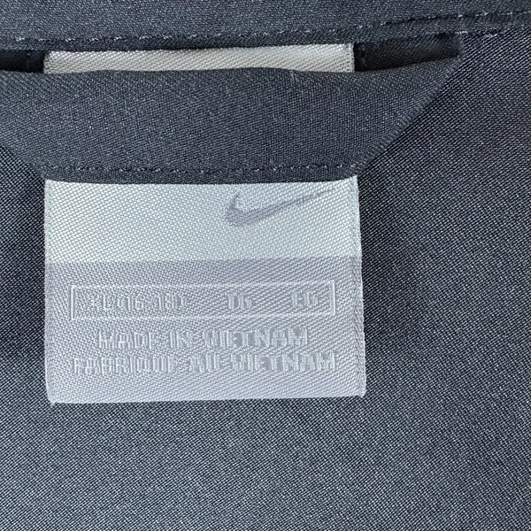Nike Women's Jacket Black w/ White‎ stripes Vtg 90s Windbreaker Golf XL 16-18 - Image 7