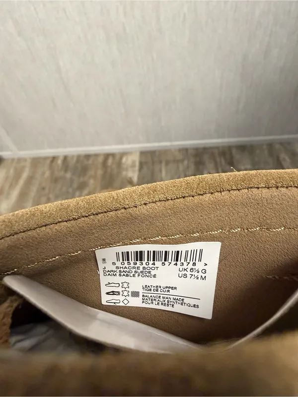 Clarks Women's Suede Ankle Boot in Light Beige Size 7.5 - Image 12