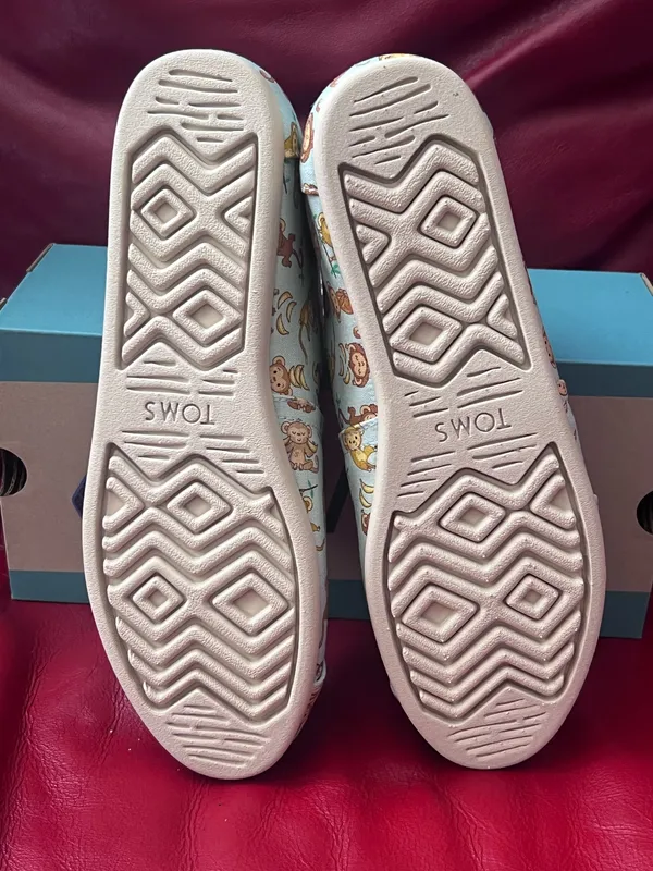 Toms Women’s Slip-On Alpargata Flats Blue Monkey Size 9 - Image 5