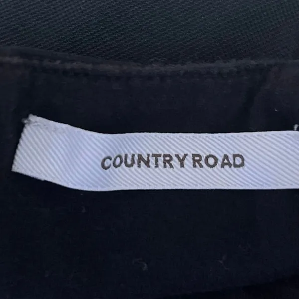 Country Road Women's Black Sleeveless Sweetheart Neck Corset Crop Tank Top Sz S - Image 4