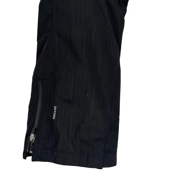 Obermeyer Women Metallic Grey Black Ski Snow Pants RECCO Size 8 Cargo Insulated - Image 4