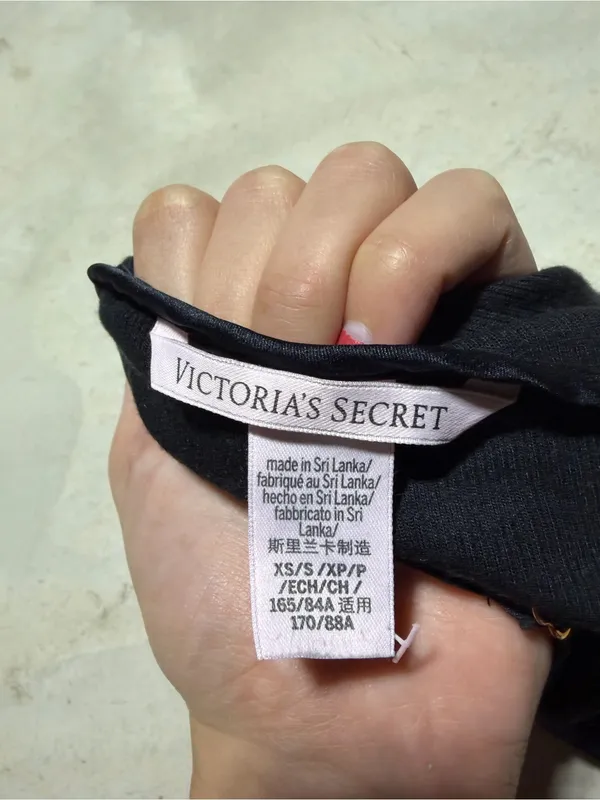 Victoria's Secret Black Adjustable Strap Tank Top XS - Image 6