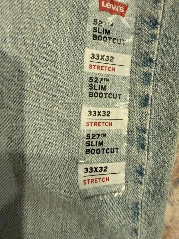 Levi’s 527 Men’s Slim Bootcut Jeans Light Wash W33 L32 - Image 4