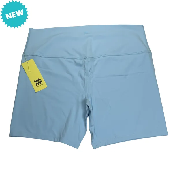 All in Motion Biker Shorts Womens Plus 1X Blue Denim High Rise 6" Inseam NWT - Image 2