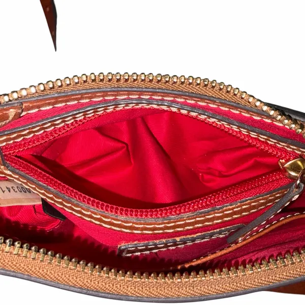 Dooney & Bourke Brown Leather Crossbody Bag - Image 12