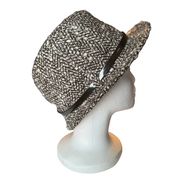 Banana Republic WOOL TWEED FEDORA with belt around the crown size M/L - Image 6