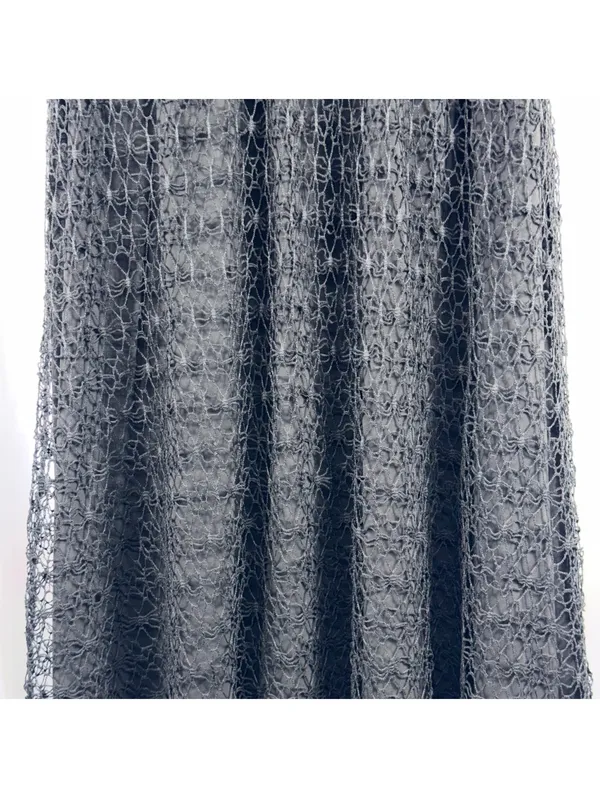 Lapis Women’s Black Crochet Lace Maxi Skirt Size M Boho Tiered - Image 3