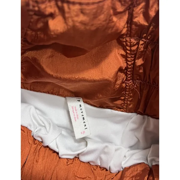 FP Movement Free People The Way Home Shorts Wide Waist Rust Women's Small Active - Image 7