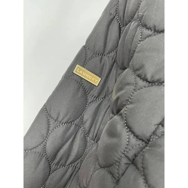 Laundry by‎ Shelli Segal Black Puffer Jacket Removable Hood Trim Women’s XL - Image 4