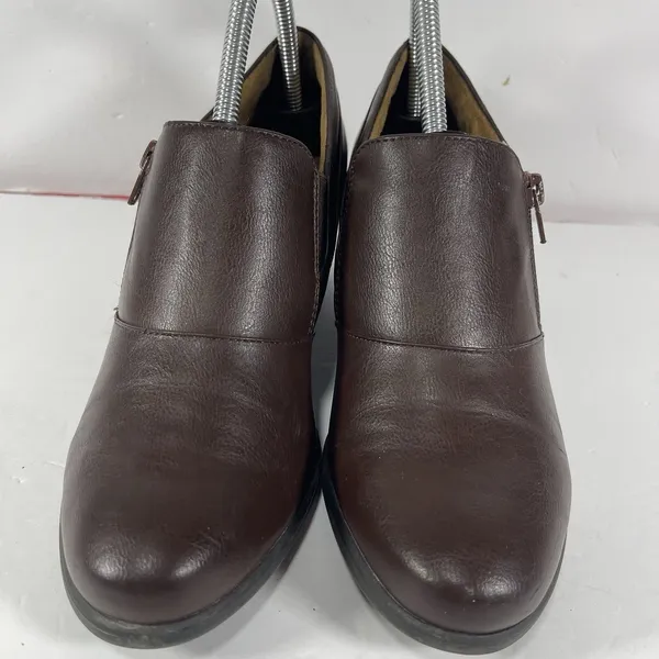 Natural Soul Brown Faux Leather Ankle Boots/Booties - Image 3