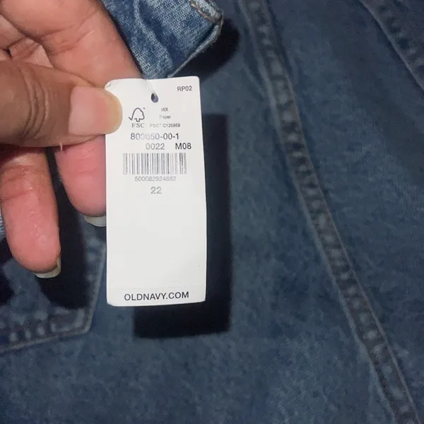 OLD NAVY High-Waisted OG Straight Ripped Jean Size 22 - Image 8