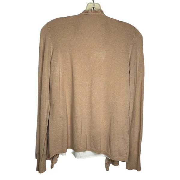Bianca Layered Cardigan Sweater‎ White - Image 4