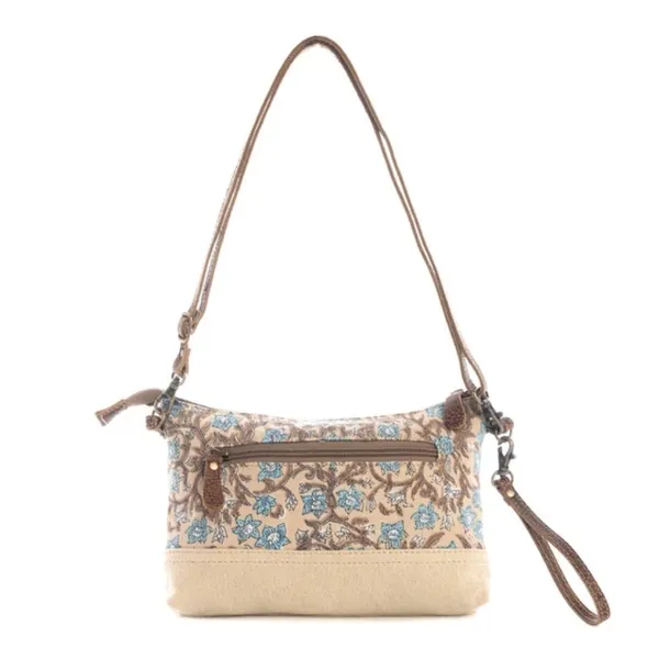 NWT Boho Floral Canvas and LeatherSan Ysidro Falls Crossbody Bag - Image 4