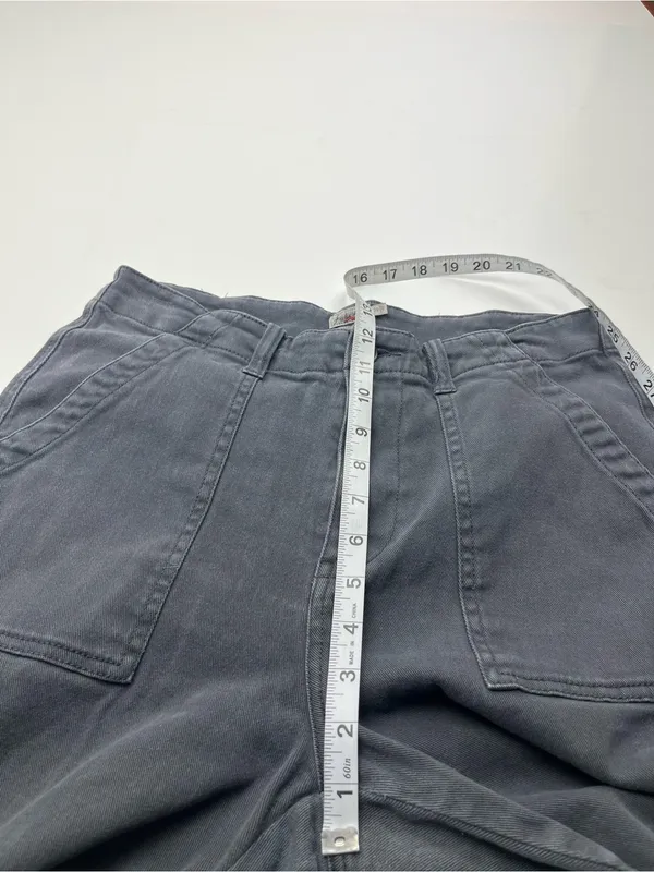 Faherty Womens Size‎ 29 Grey Gray Straight Leg Pockets Cargo Pant WBS2223 FLAW - Image 10