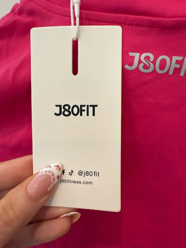 Hot Pink J80FIT Zip up workout top - Image 3