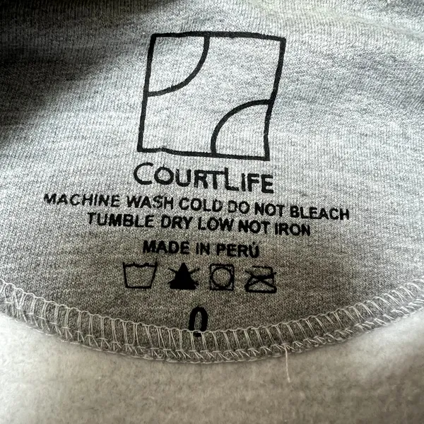 CourtLife Tennis Pickleball Patches Crewneck Sweatshirt XS Small - Image 3