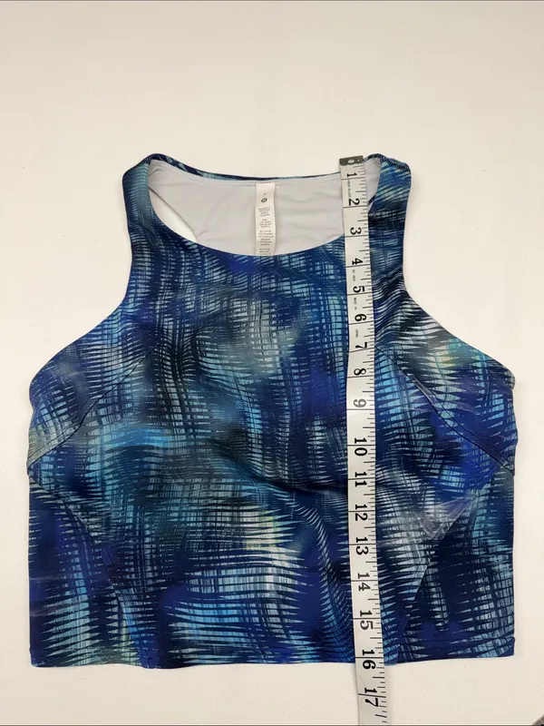 lululemon athletica Invigorate Training Tank Top Blue & Navy Abstract - Image 6