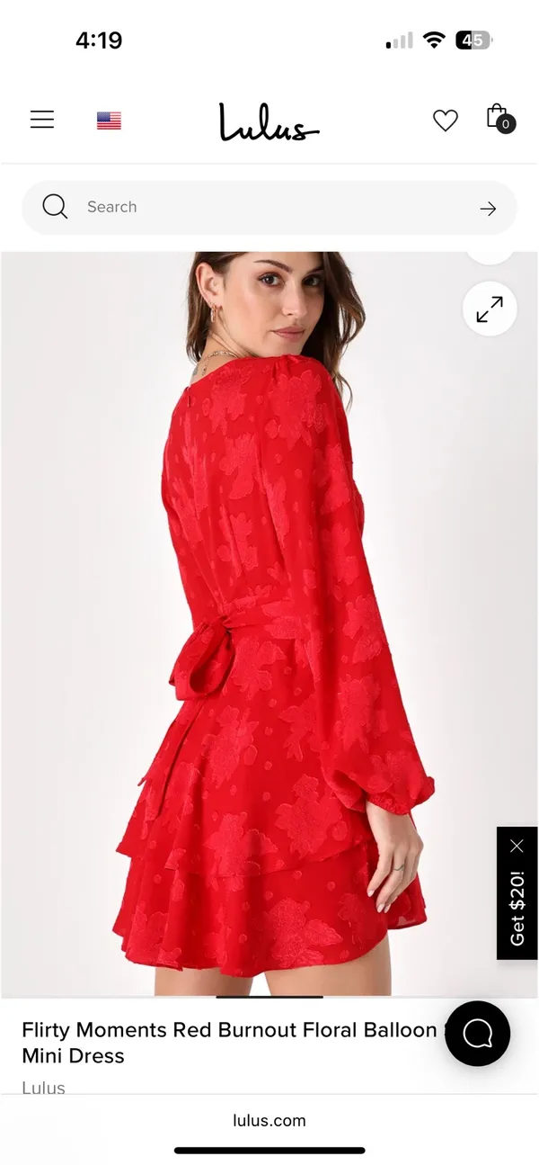 Lulus Dress Red Mini - Image 4