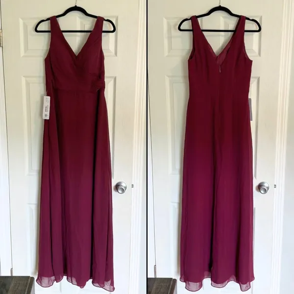NWT Azazie Nala Cabernet Bridesmaid Dress Cocktail Gown Wedding Guest Burgundy - Image 4
