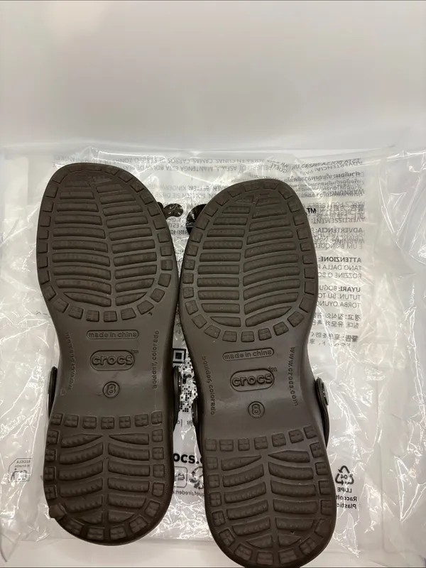 CROCS Cleo Women’s Brown and Tan double strap Sandals size 8 new flats - Image 6