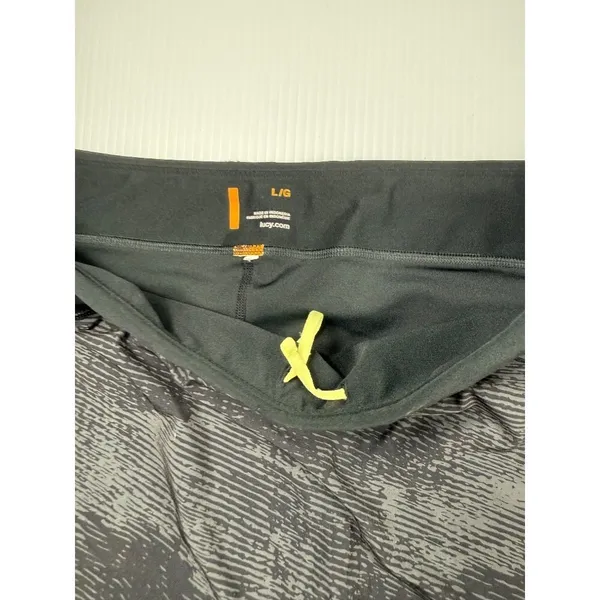 Lucy Active Skort‎ Athletic Running Skirt Built-In Shorts Black Gray L - Image 3