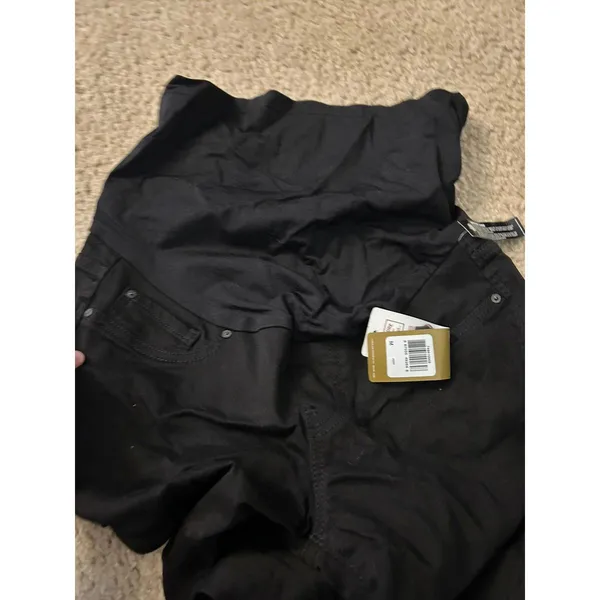 Levi maternity ankle skinny jeans pants black - Image 3
