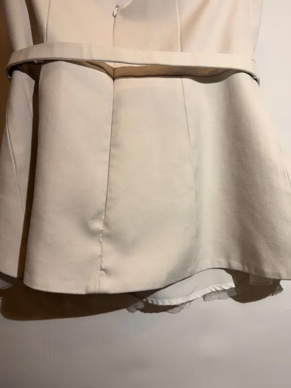 Hutch x Anthropologie White Twofer Tube Top Strapless Corset Style Size 8 - Image 7