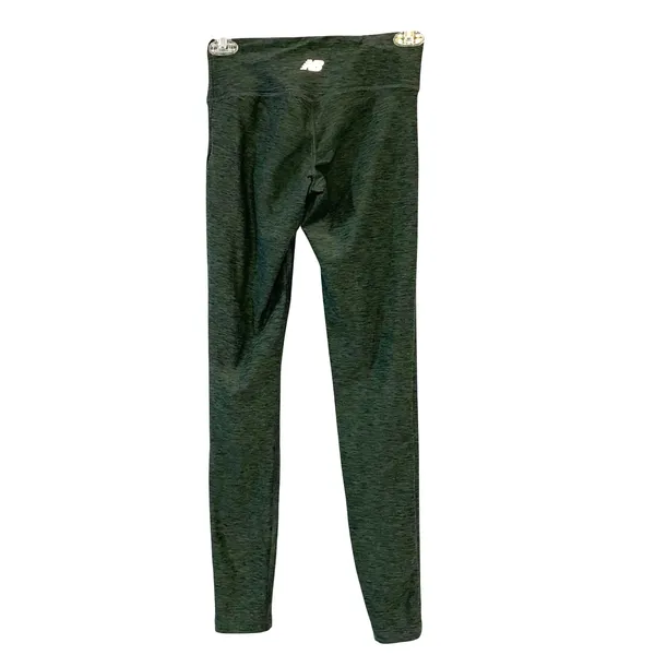 New Balance Green Heather Leggings XS High‎ Rise Athletic Workout Pants Stretch - Image 3