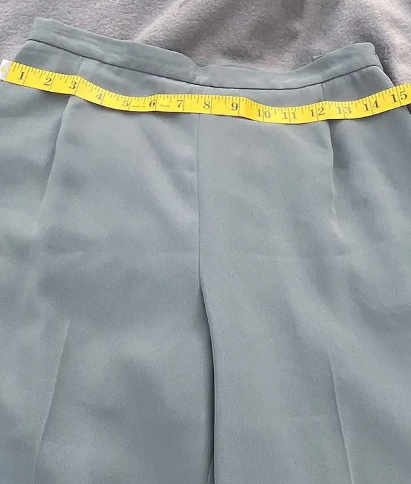 Petite Sophisticate Sea Green Pant Suit Set Size 6 - Image 12