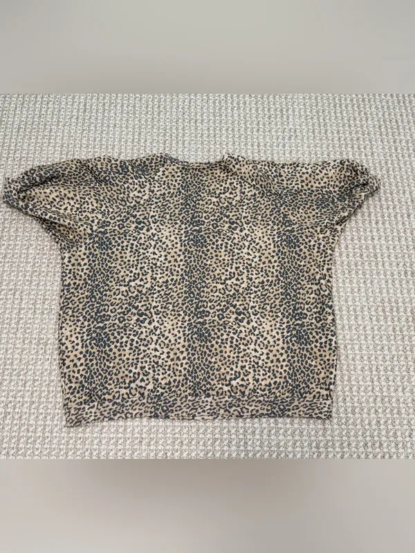 Ragdoll LA Super Oversized Printed Sweatshirt in Brown Leopard size Large - Image 3