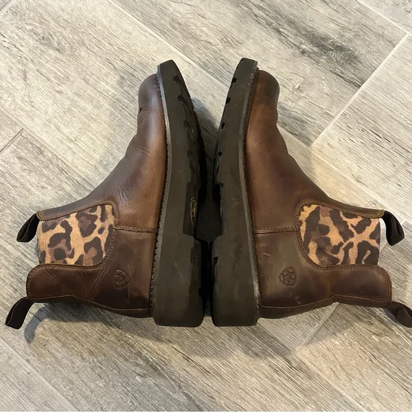 Ariat Fatbaby Everlon Leopard Western Women’s Brown Boot US 6.5 Rodeo Cowgirl - Image 4