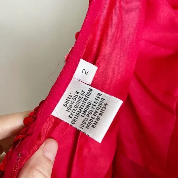 Scala Red Sequin Mini Dress - Image 7