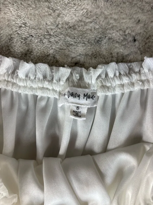 Off the shoulder white dress - Image 3