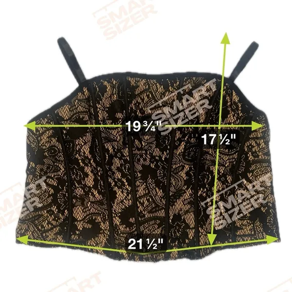 NWT Women’s 2X Black Bustier Corset Top Stretchy Sexy Whimsigoth Fairy Grunge‎ - Image 4