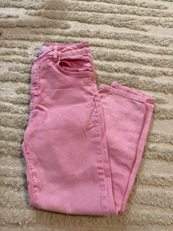 Stradivarius PINK WASHED MOM JEANS - Image 3