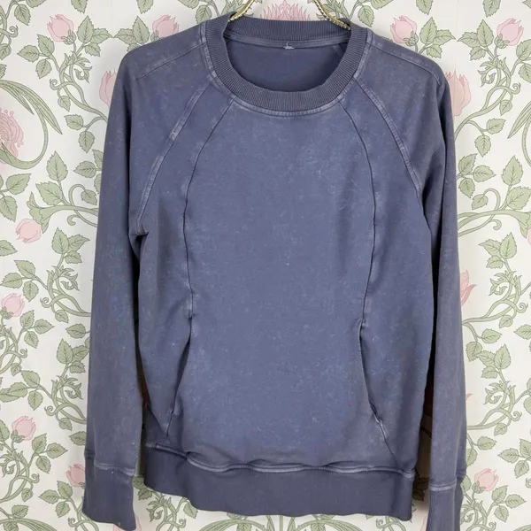 Lululemon Washed Purple Quartz Scuba Crewneck Sweatshirt - Size - 6 - Image 10