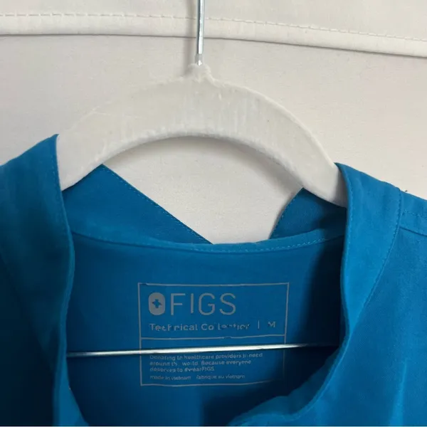 FIGS Blue Scrub Top - Image 2