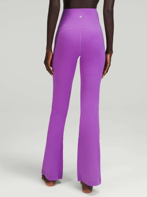 Lululemon Groove Super-High-Rise Flared Pant *Nulu Moonlight Magenta Size 0 - Image 2