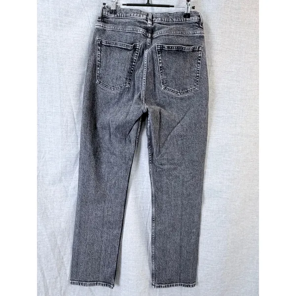 Denim & Other Stories Light Black Wash Straight Leg Jeans US 28 High Rise‎ Denim - Image 5