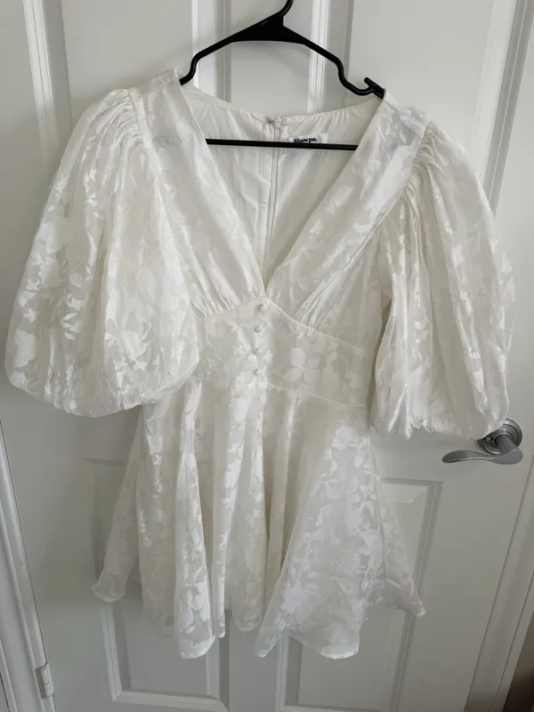 Showpo White Dress Lace - Image 2