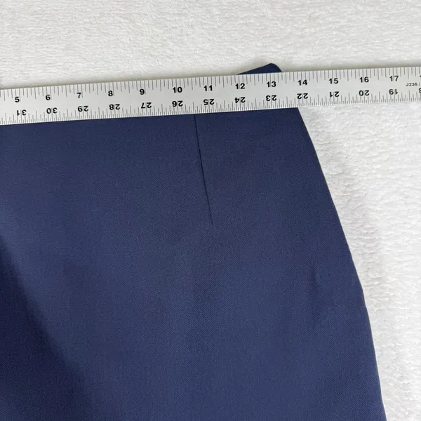 Abercrombie & Fitch Navy Blue Mini Skort Small Side Zip Built-in Shorts Stretch - Image 4