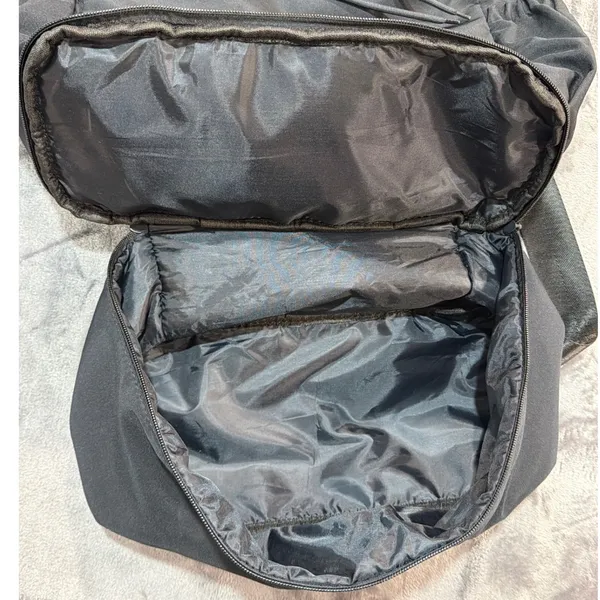 Beyond Yoga Drawstring Backpack Womens Black Nylon Gym Travel Bag OS - Image 3
