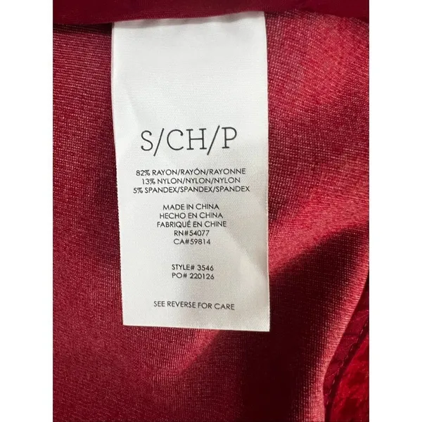 Cabi Celebration Women Jacket Coat Size S Red Houndstooth Ruffle Button Front - Image 9