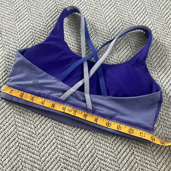 Lululemon Energy Bra Wee Stripe Bruised Berry/Cool Breeze - Image 6